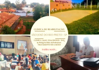 Clínica de reabilitação em São José do Rio Preto – Masculina – Feminina – Idosos – Psiquiátrica (Alas totalmente separadas)