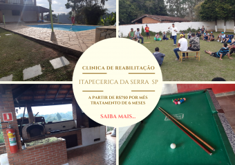 Clinica de recuperação masculina em Itapecerica da Serra SP – R$750 por mês