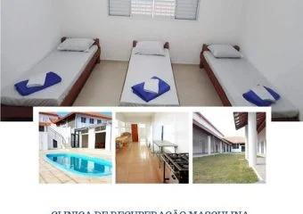 Clínica de recuperação em Caçapava – 7x R$6.500 ou utiliza seu plano de saúde – Masculina