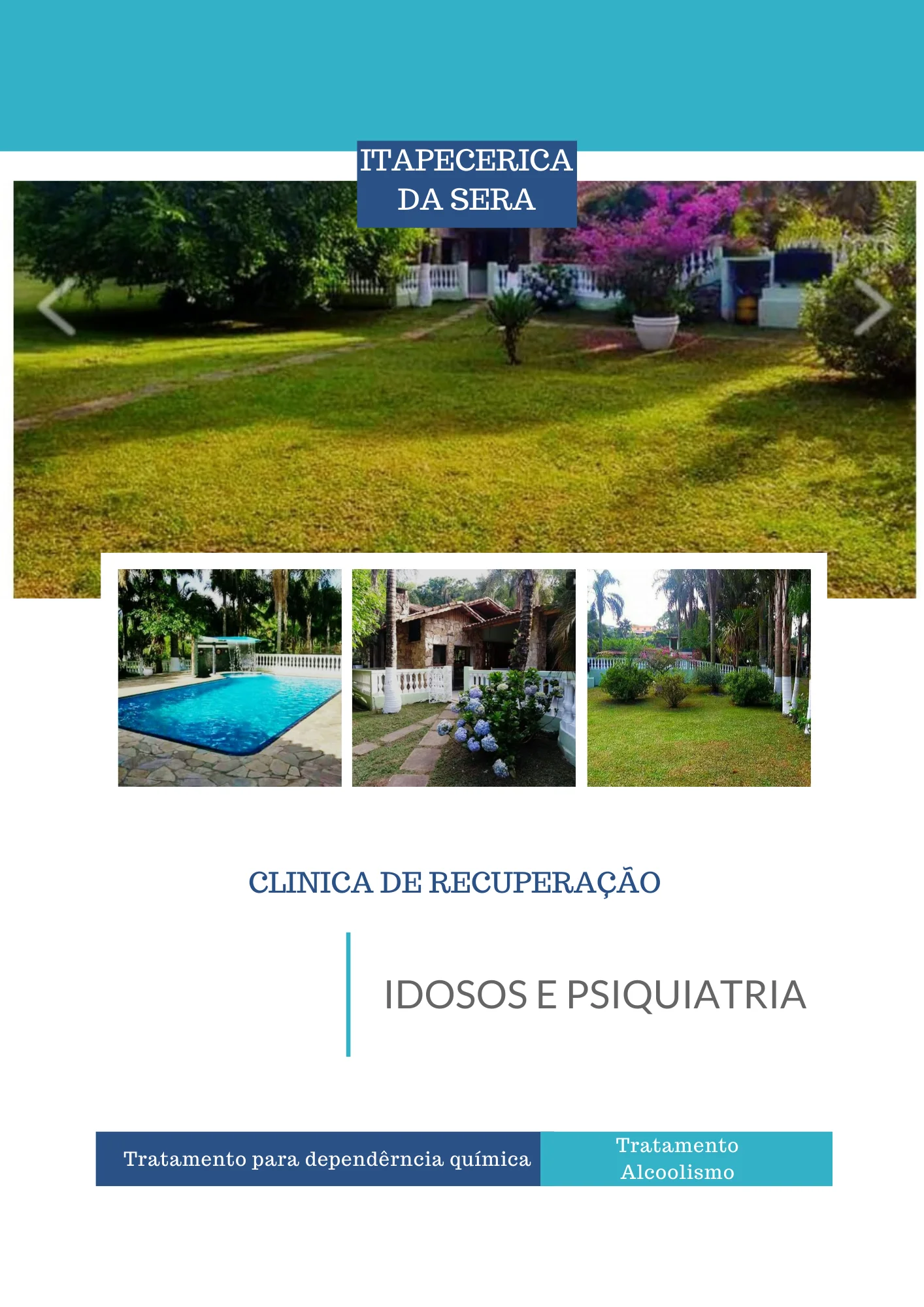 Clínica de recuperação em São Paulo - Idosos - Itapecerica da Serra