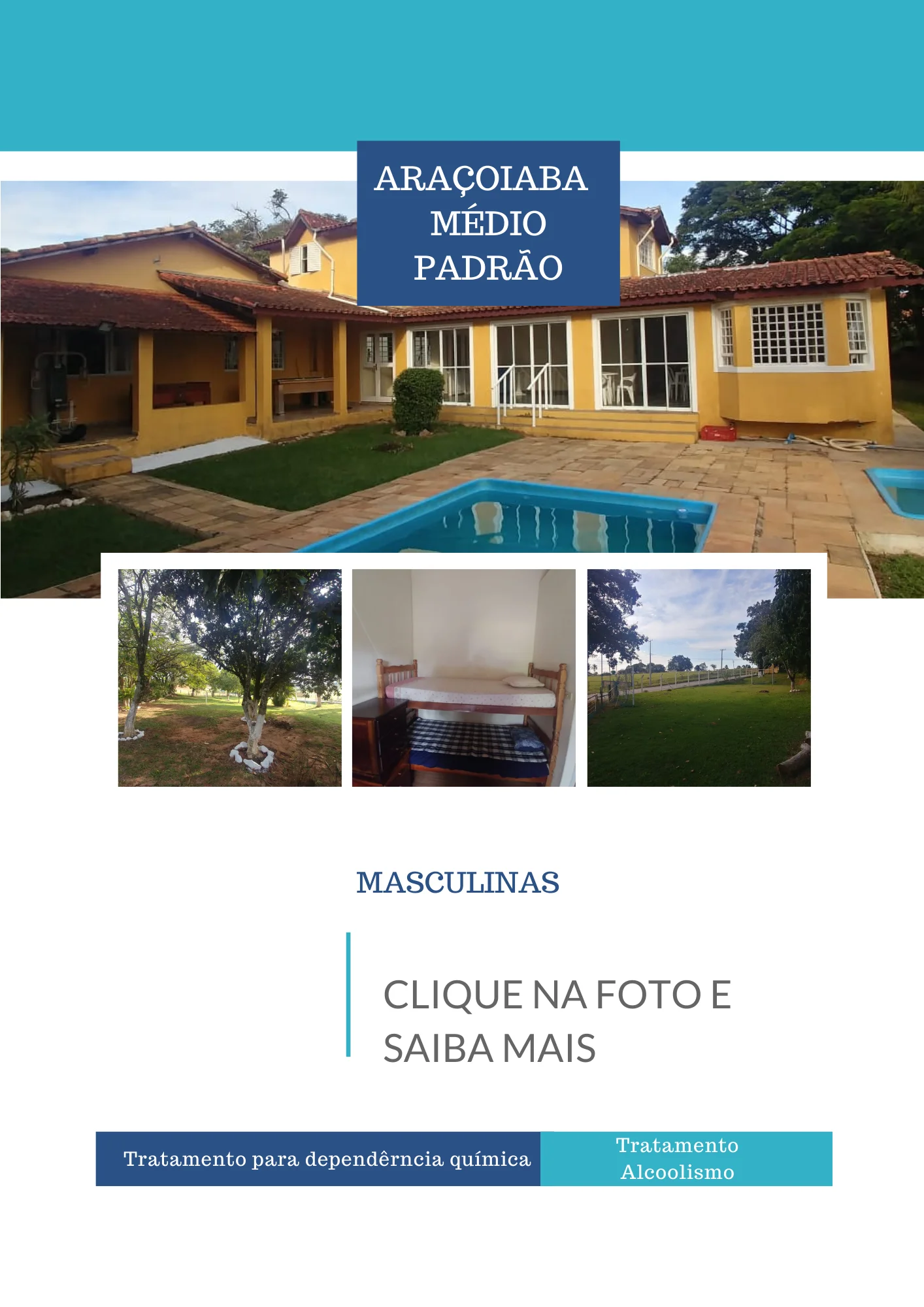 Clínica de reabilitação em São Paulo - Araçoiaba da Serra - Médio padrão