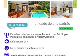 Clínica de Recuperação Masculina em São Paulo – A partir de R$16.000 por Mês Itu – Alto Padrão