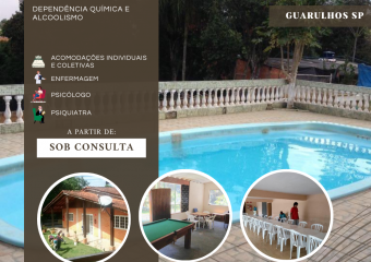 Clínica de reabilitação para dependentes químicos e alcoólatras em São Paulo – Guarulhos SP – masculina – Tratamento álcool e drogas