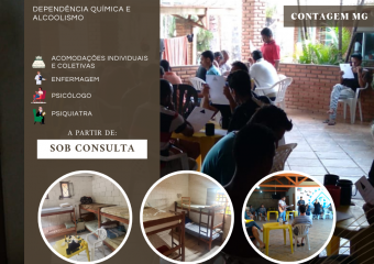 Clínica de recuperação de baixo custo em Minas Gerais, Contagem MG (Masculina)