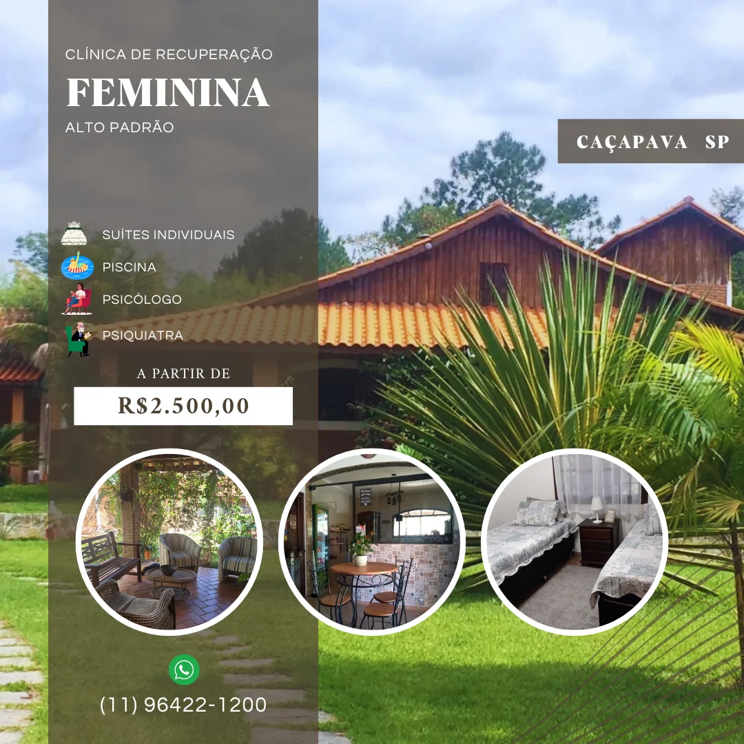 Clínica de recuperação feminina em São Paulo