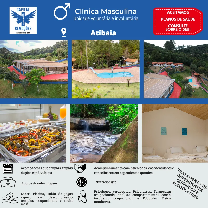 Clínica de recuperação de alto padrão em Atibaia - SP